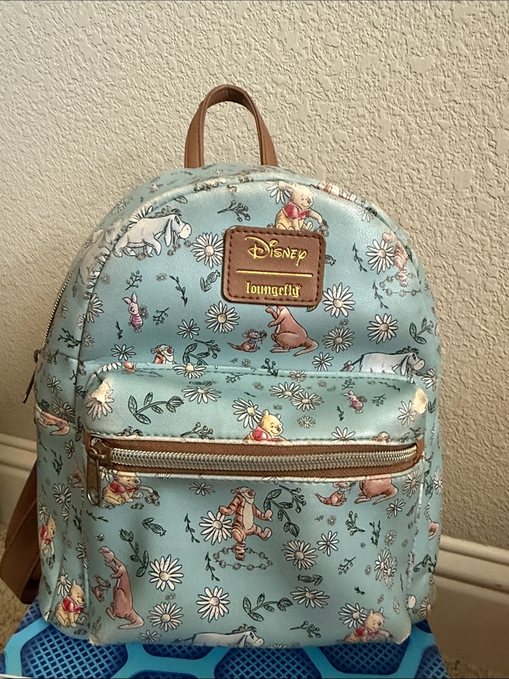 Disney Loungefly Winnie the Pooh Floral Mini Backpack